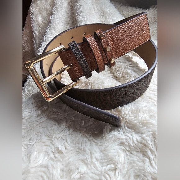 Michael Kors MK Monogramm Gold Studded Belt Small NWT - Picture 12 of 12